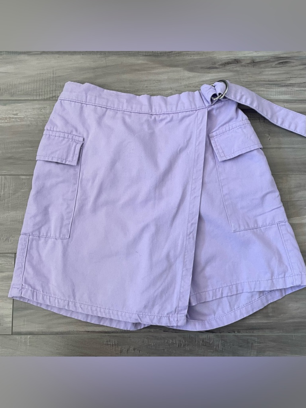 Girls Purple Cargo Skort Shorts 11-12Y